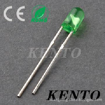 5mm Round Green Diffused Long Feet Lens Led Diode